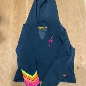 Aviator nation cropped sweat short gently used